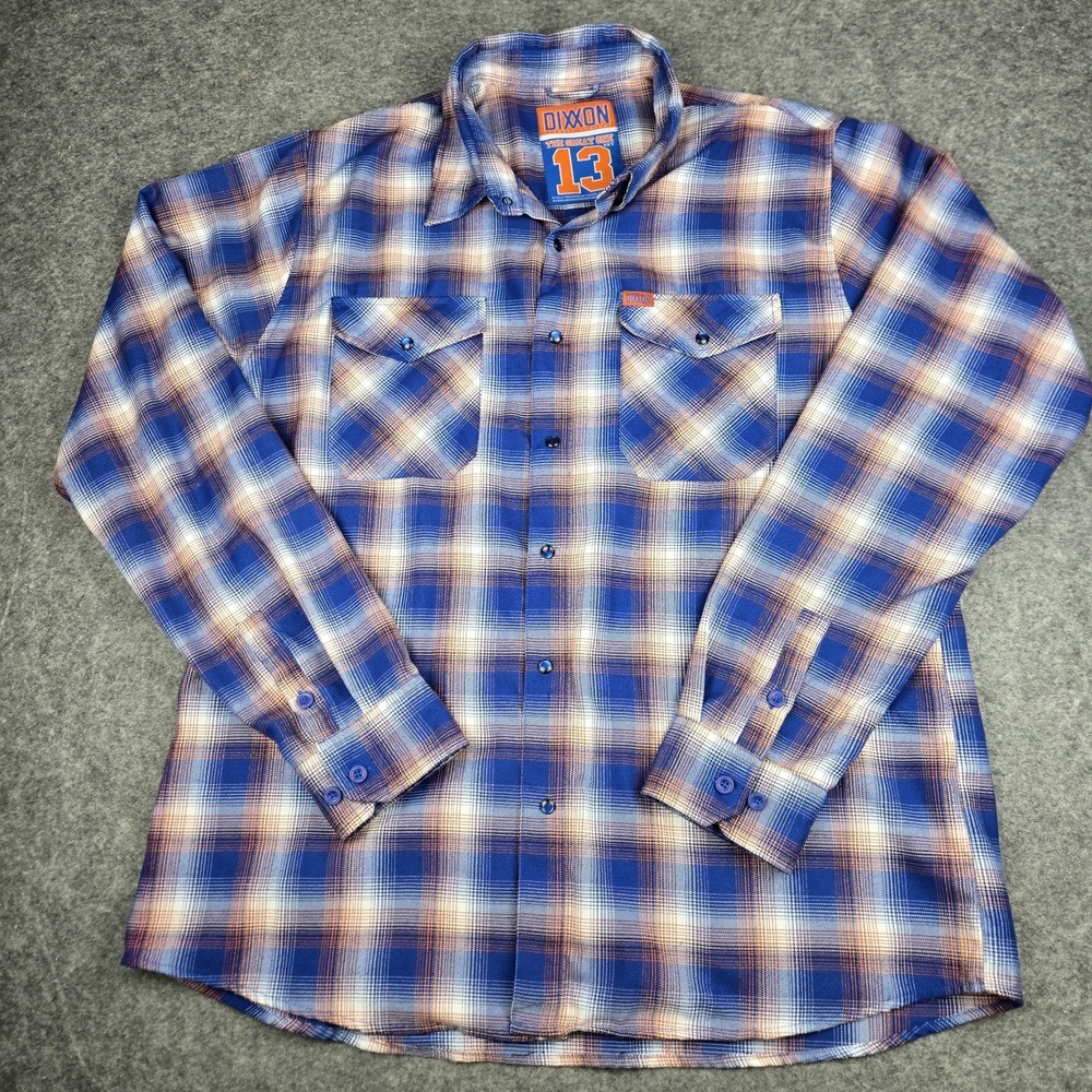 Dixxon Flannel Company The Great One 13 Men's 2XLT Motorcycle Riding Shirt Plaid